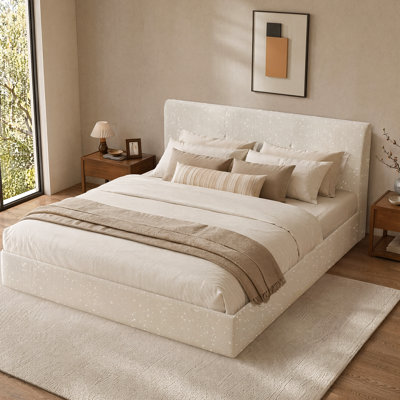 Assembly-Free Upholstered Platform Bed