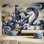 Murale de bateau pirate