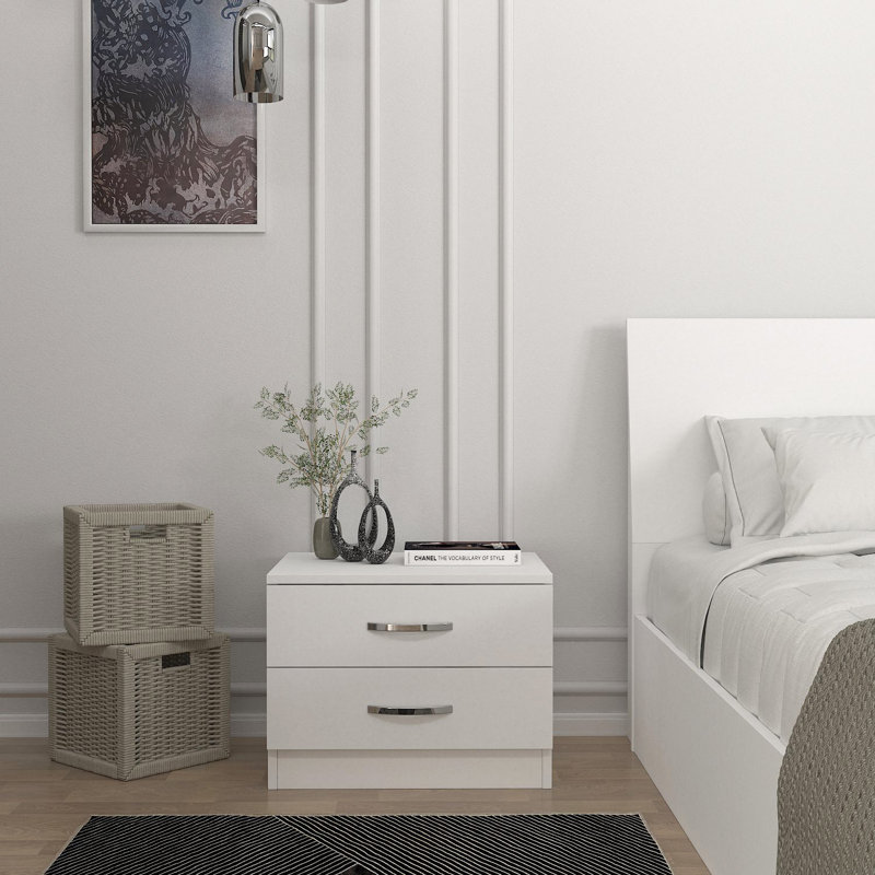 Carrizales 55cm W Manufactured Wood Bedside Table