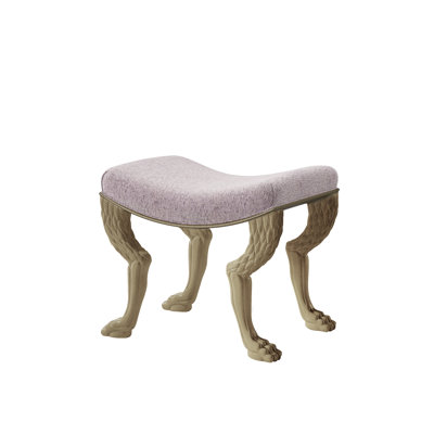 Nob Upholstered Accent Stool