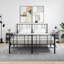 Mariacecilia 40cm W Iron Bedside Table-1004980437-971324582