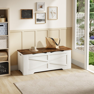 47 inch Storage Chest Entryway Bench Toy Trunk Storage Benches