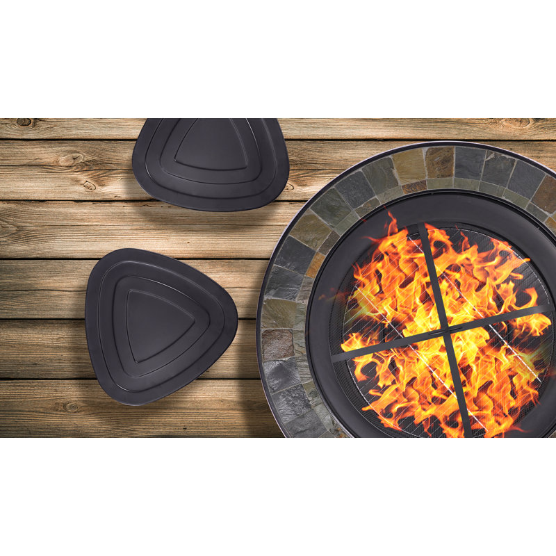 Alveiro Round Iron Fire Pit