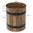 Round Barrel Side Table with Hidden Storage-1603453839
