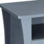 Table de chevet grise avec tablette et 2 tiroirs - Solution de rangement moderne 27,7 po Organisation généreuse