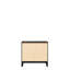 Élégante table de chevet au fini noir - l 28 po x H 26 po, 2 tiroirs synthétiques spacieux pour une chambre organisée et un look élégant