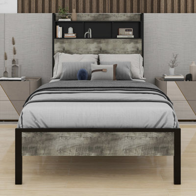 Lit plateforme avec rangement et accessoires