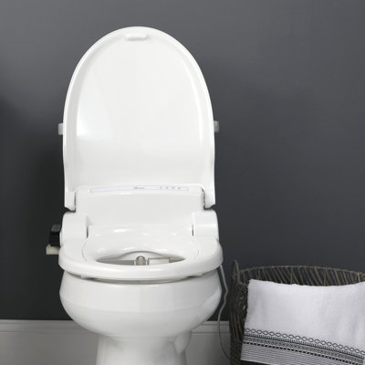 Siège de toilette pour bidet électrique, eau chaude avec sèche-air et 2 serviettes de bidet BB1000