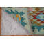 Tapis de couloir géométrique en laine réversible Kilim 3 x 9