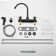 Two-Handle 4-Hole 8" Centerset Kitchen Faucet with Side Sprayer