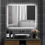 Miroir de salle de bain à DEL avec lumières, miroir à DEL rétroéclairé pour la salle de bain, anti-buée, mémoire, température de couleur infinie, miroir de meuble-lavabo mural à intensité variable, horizontal / vertical-1104464207