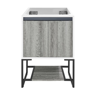 Base de meuble-lavabo simple 24,05 po Marseille seulement en gris