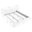 Structure de lit plateforme très grand et très moelleux en tissu crème blanc très grand, lit capitonné Cloud Bubble avec support à lattes solides-130079553