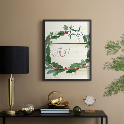 «Christmas Holiday», art encadré DCC-XXVI, bois massif