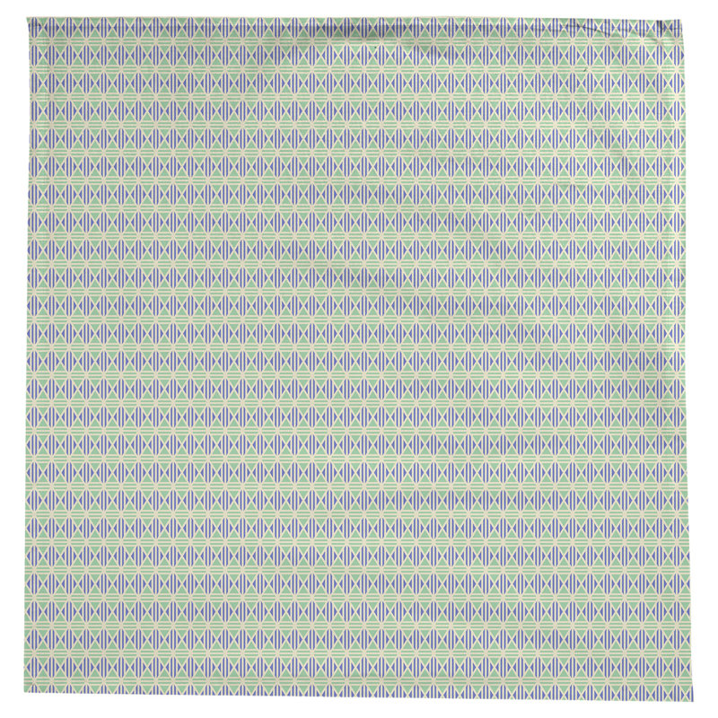 Nappe losanges doublés Leffel, Vert / bleu