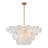 9-Light Layered Handmade Glass Chandelier