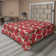Drap plat à motif floral bohème Ambesonne