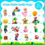 Super Mario Party Decorations Photo Props with Stick,32pcs Mario Photo Booth Props