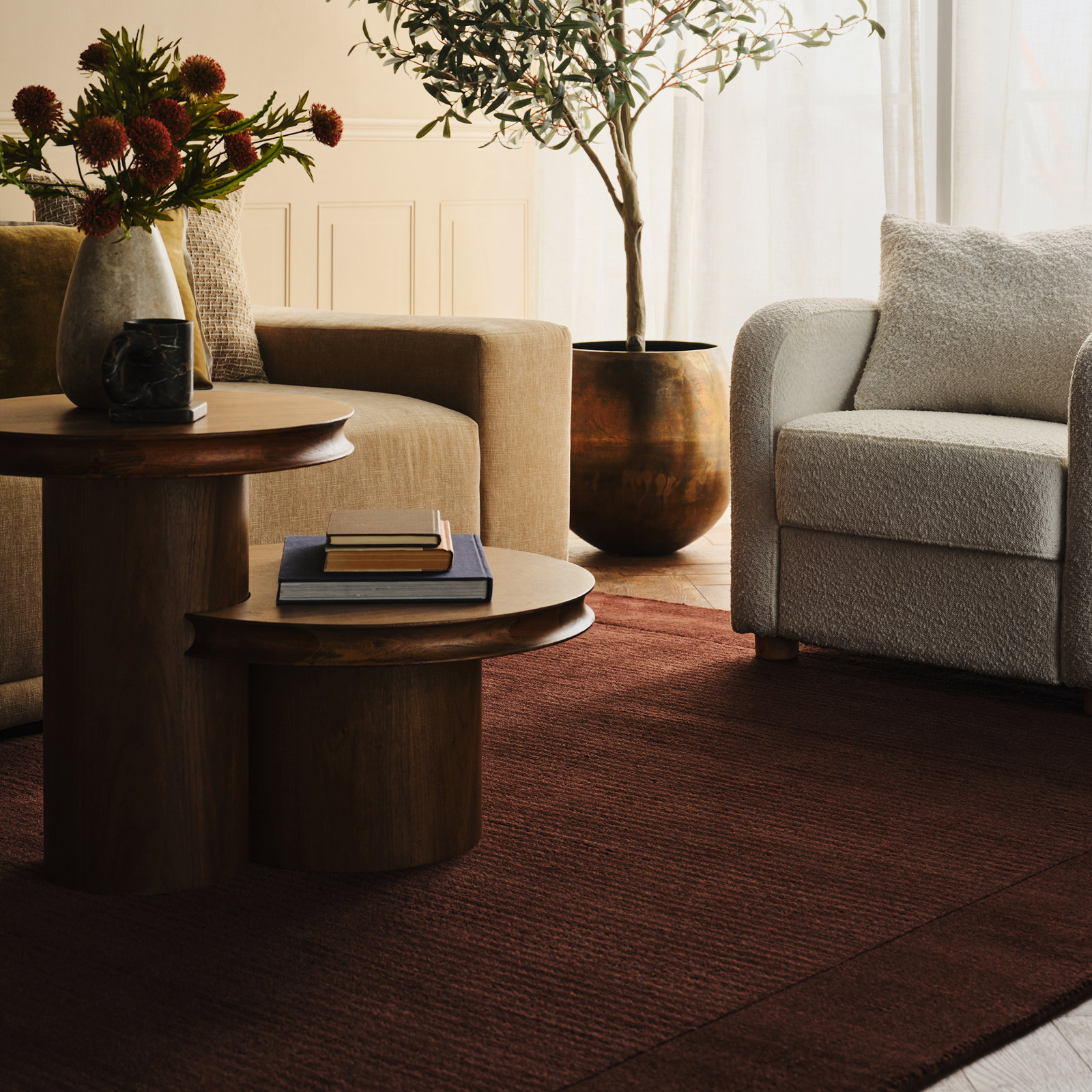 Sanami Striped Bohemian Rug, Rectangle 5' x 8'