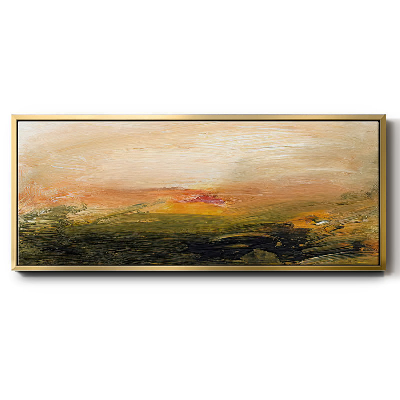 Lingering Light I- Framed Canvas, 20" H x 50" W
