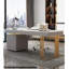 Modern Luxe Desk: Marble - Look Top & Functional Storage