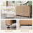 54" Fluted 6-Drawer Dresser With Thickened Curved Profile-721436036