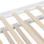 Lit simple à tiroirs de rangement compact en bois massif de style moderne pour les maisons compactes