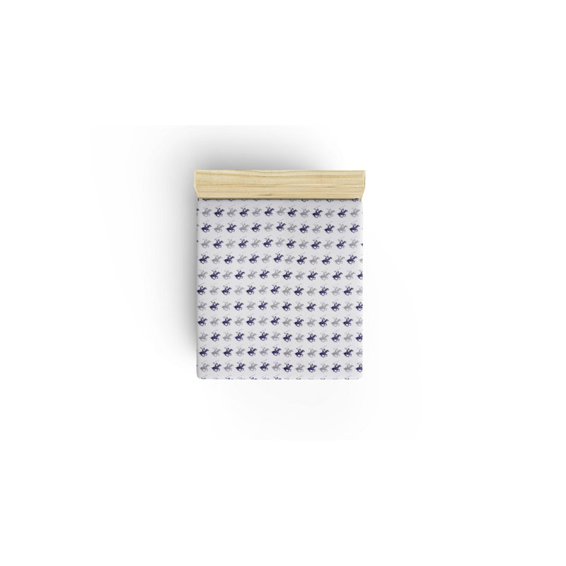 Drap-housse 100% coton à densité de tissage 142 fils, 55 po x 85 po