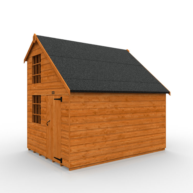 Tigercub Tiger Sheds 193.4cm W x 247.4cm D Outdoor Solid Wood Playhouse
