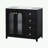 bathroom vanity with two doors, adjustable shelves and three drawers-451784771