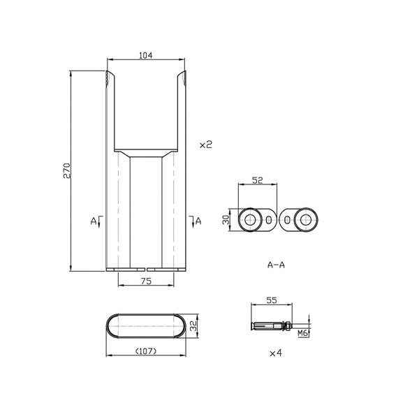 iBathUK Helena Radiator Leg set - 270mm High - Raw Metal | Wayfair.co.uk
