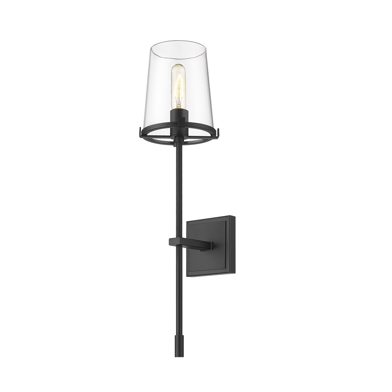 Ahmaud Steel Wallchiere, Matte Black
