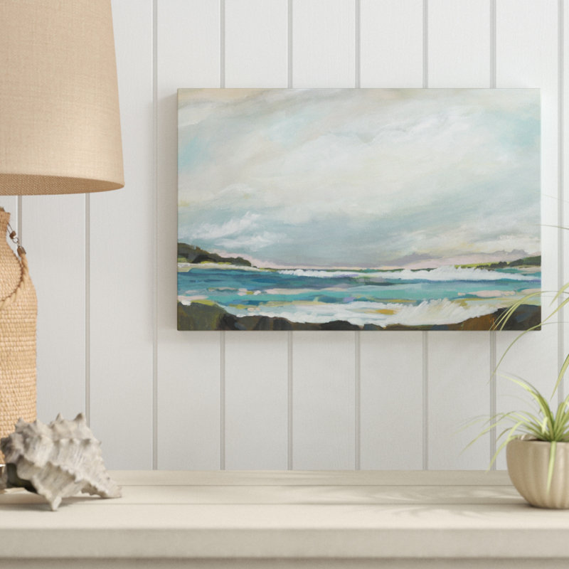 Seaside View III 1 Piece Painting, 30cm H x 46cm W, Wrapped Canvas