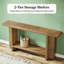 Table de canapé à double couche avec rangement, table de couloir, console