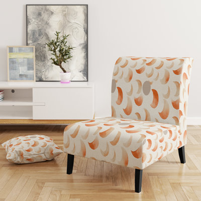 Fauteuil de chambre Modern Modern - Fauteuil de chambre orange terre cuite
