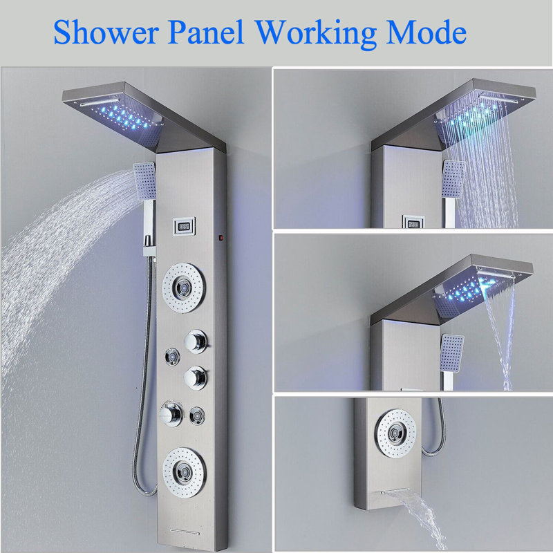 44'' Shower Panel with Fixed Shower Head