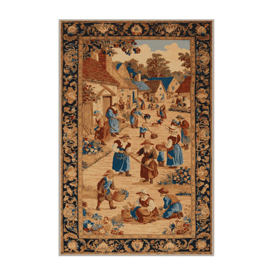 Machine Washable French Brown Area Rug