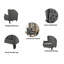 Fauteuil à oreilles Wildon Home®