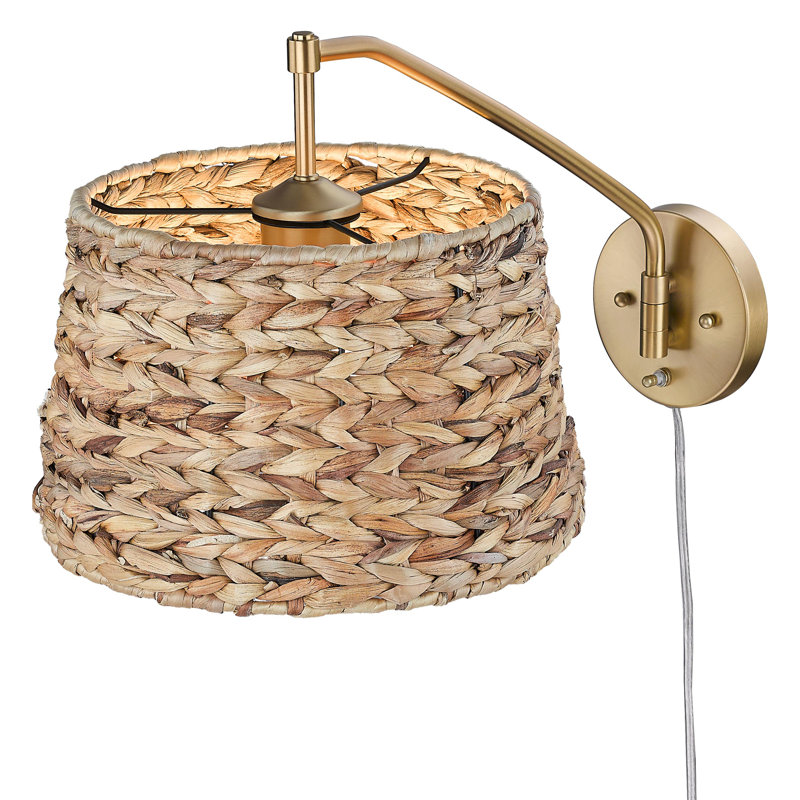 Bras pivotant à 1 lumière, Bronze champagne brossé