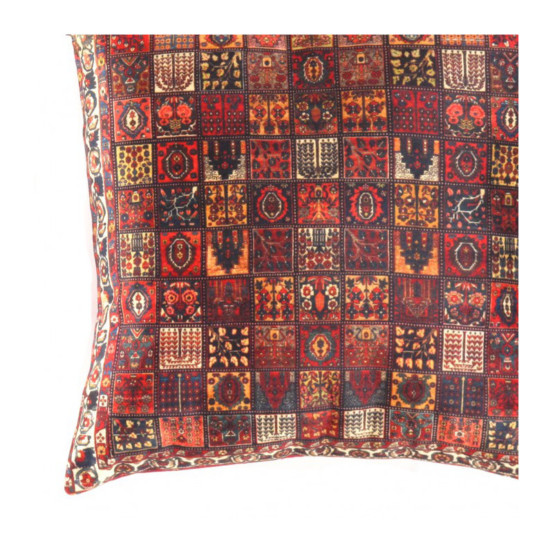 Oreiller en velours Bakhtiari Design 16 pi x 16 pi