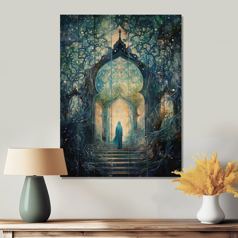 L'islam, art spirituel sur bois, H 20 po x l 10 po x P 0,78 po
