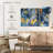 Kerner Gold Foil Blue Feathers Heap-108082308