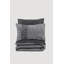 Ensemble de housse de couette 100% coton de qualité supérieure Ranforce Super King, gris | Housse de couette 102,4 po x 86,6 po et 2 taies d'oreiller 19,7 po x 31,5 po | Impression réactive, lavable à la machine, fermeture à boutons | Literie douce, durable et élégante-112932238