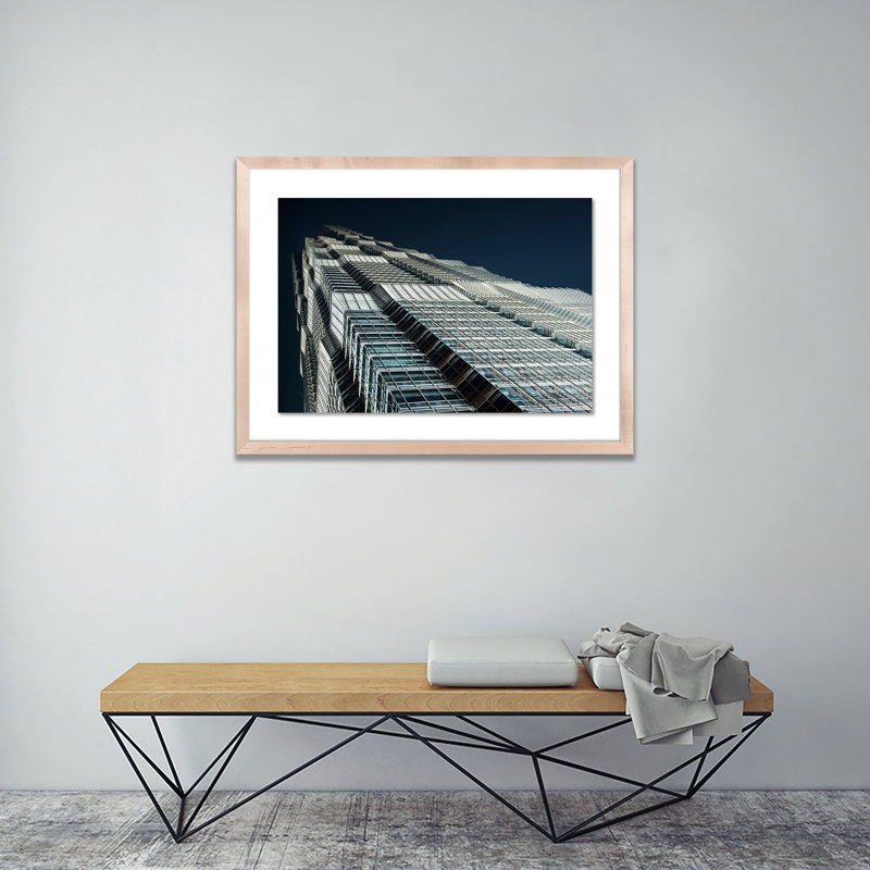 Edifice I Print by Jakob Wagner, 18" H x 24" W x 1.5" D, Natural
