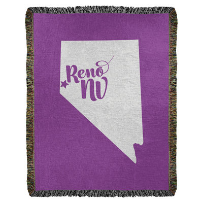 Jeté en coton tissé reno nevada