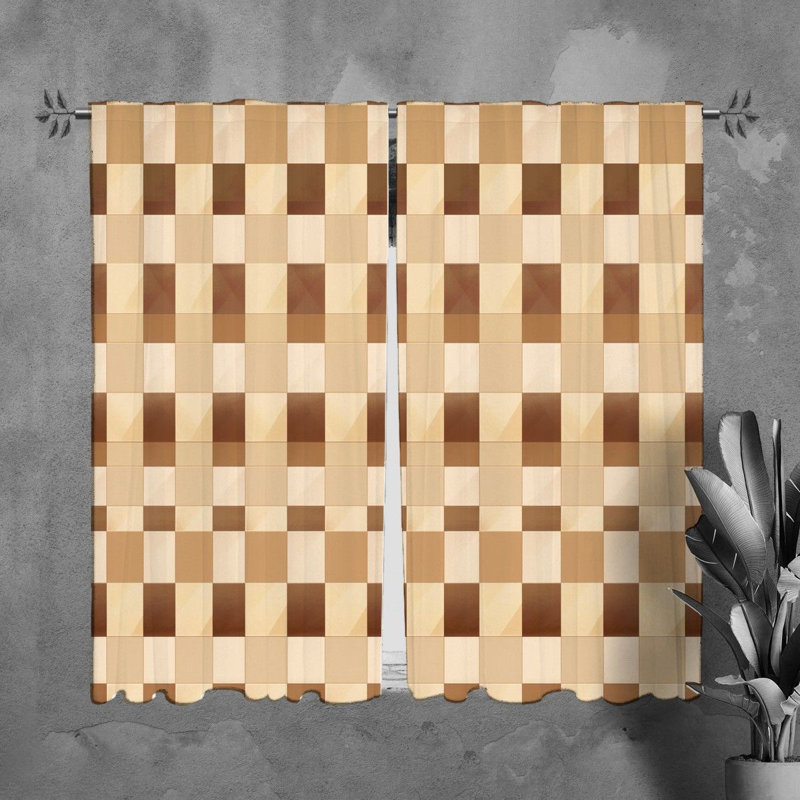 Paire de rideaux obscurcissant en polyester Lachandra, L 40 po x L 61 po