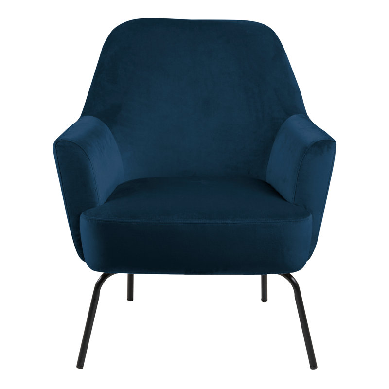 Cearfoss Upholstered Armchair, Navy