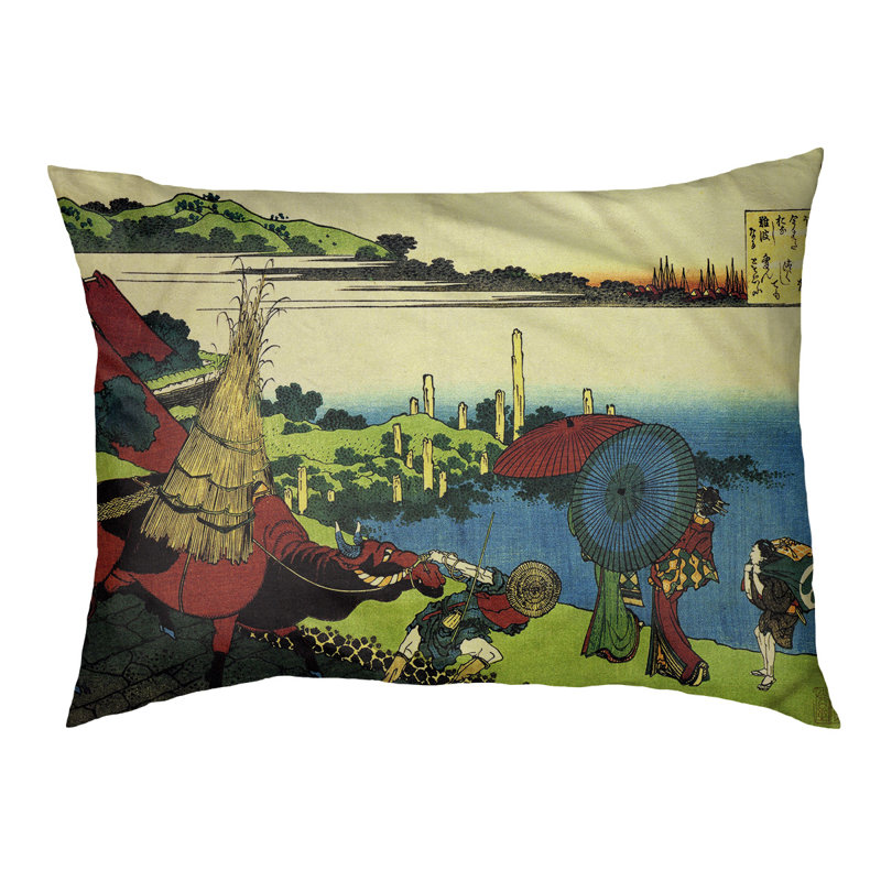 Coussin pour chien de ferme Burkart River, Vert / Bleu / Brun, Moyen (l 42,5 po x P 32,5 po x H 4 po)