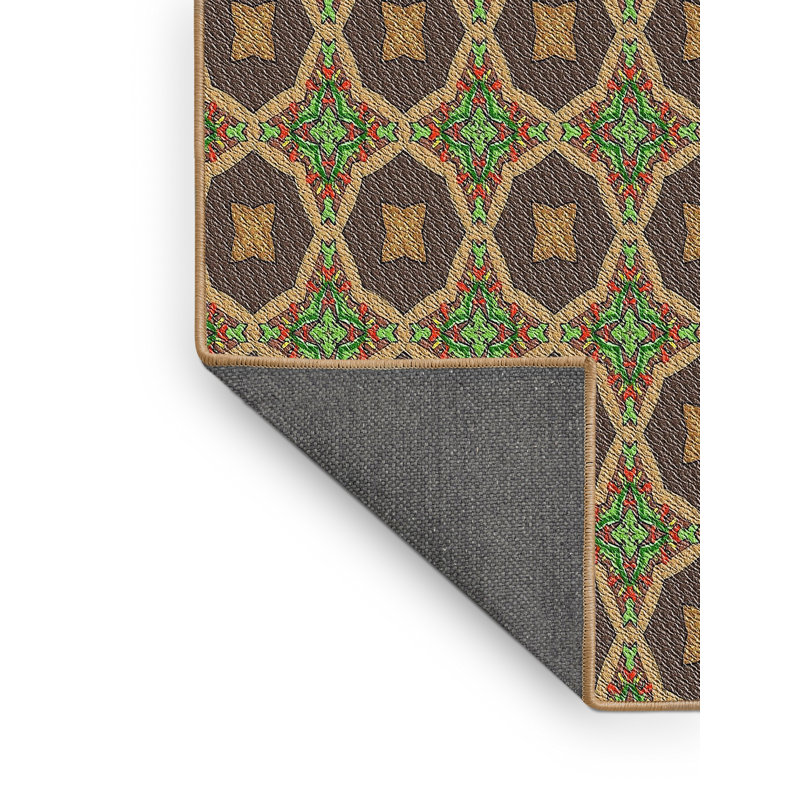Geometric Indoor Rug, Rectangle 5' x 7'