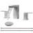 3 Hole Bathroom Faucet Brushed Nickel,8 Inch Modern Vanity Widespread Faucet For Bathroom Sink,Waterfall Bathroom Sink Faucet With Pop-Up Drain And Supply Hoses